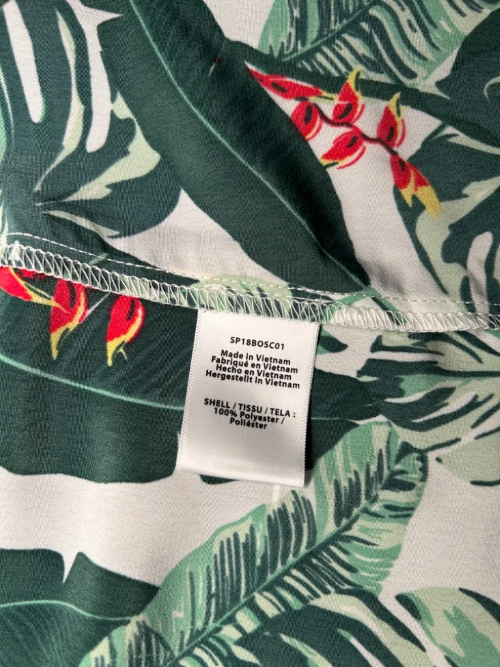 Rachel Zoe Tropical Palm Tree Print Swimsuit Coverup- ONE SIZE - Picture 5 of 5